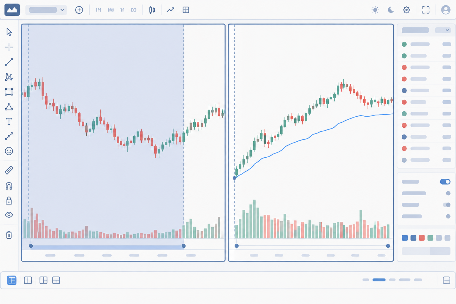 How do you set up a spy tradingview chart for day trading?