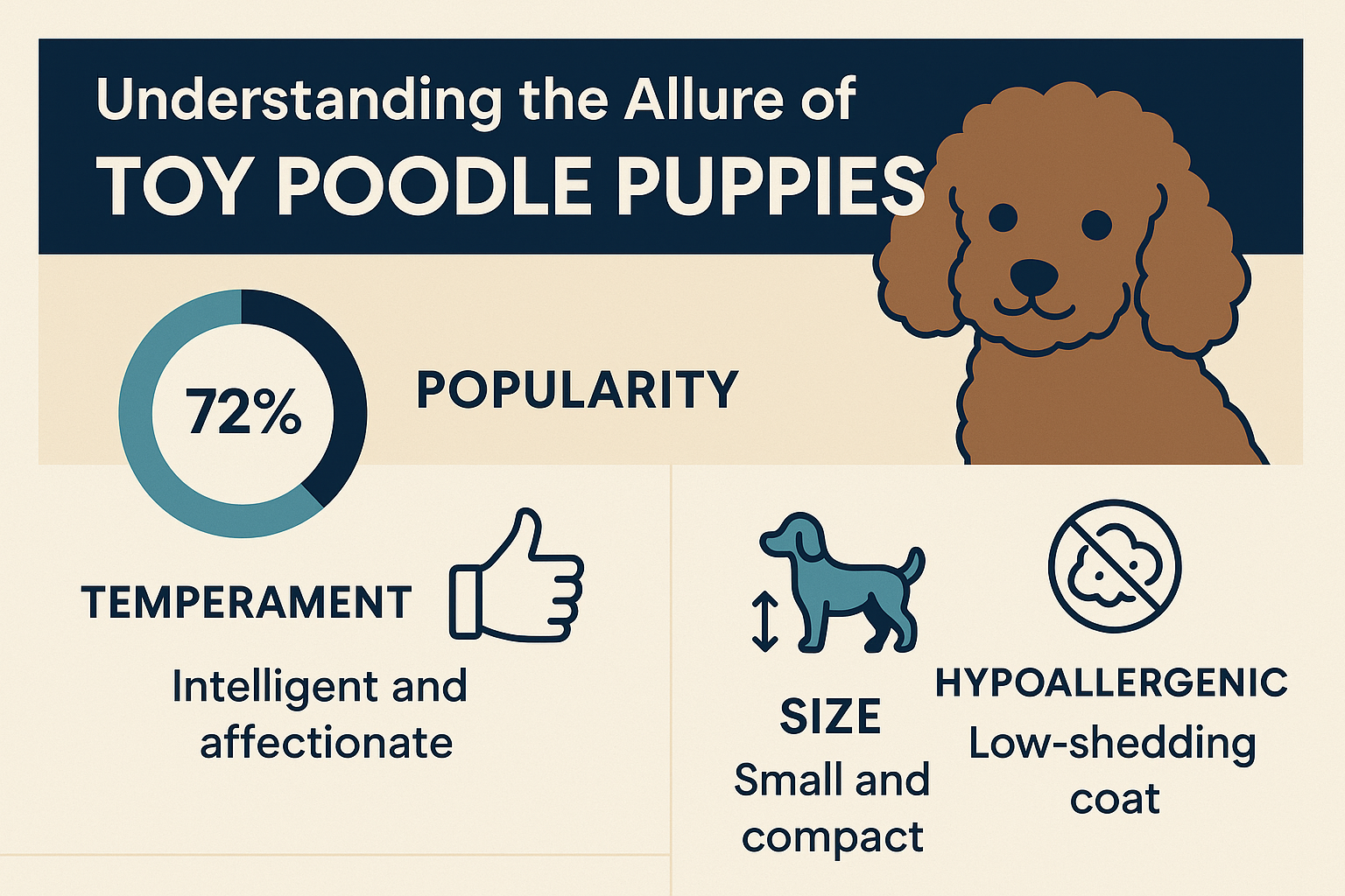 Professional landscape infographic (1536x1024) for article "Finding Your Perfect Toy Poodle Puppies for Sale in 2025: A Comprehensive Guide"