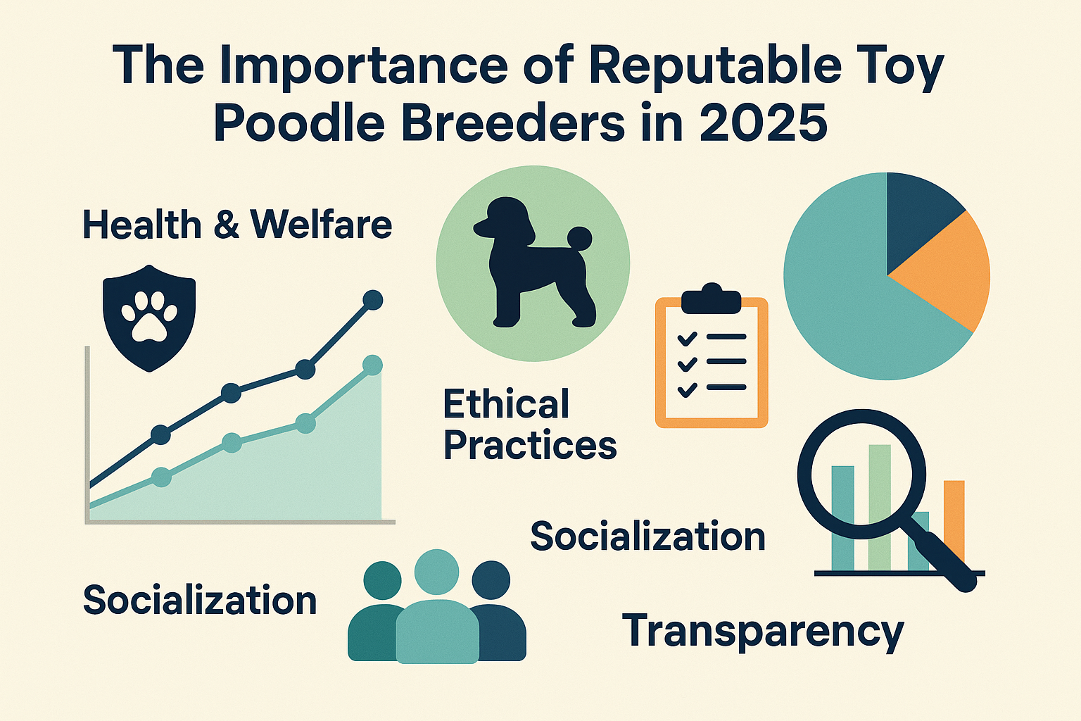 Professional landscape infographic (1536x1024) for article "Finding Your Perfect Toy Poodle Puppies for Sale in 2025: A Comprehensive Guide"
