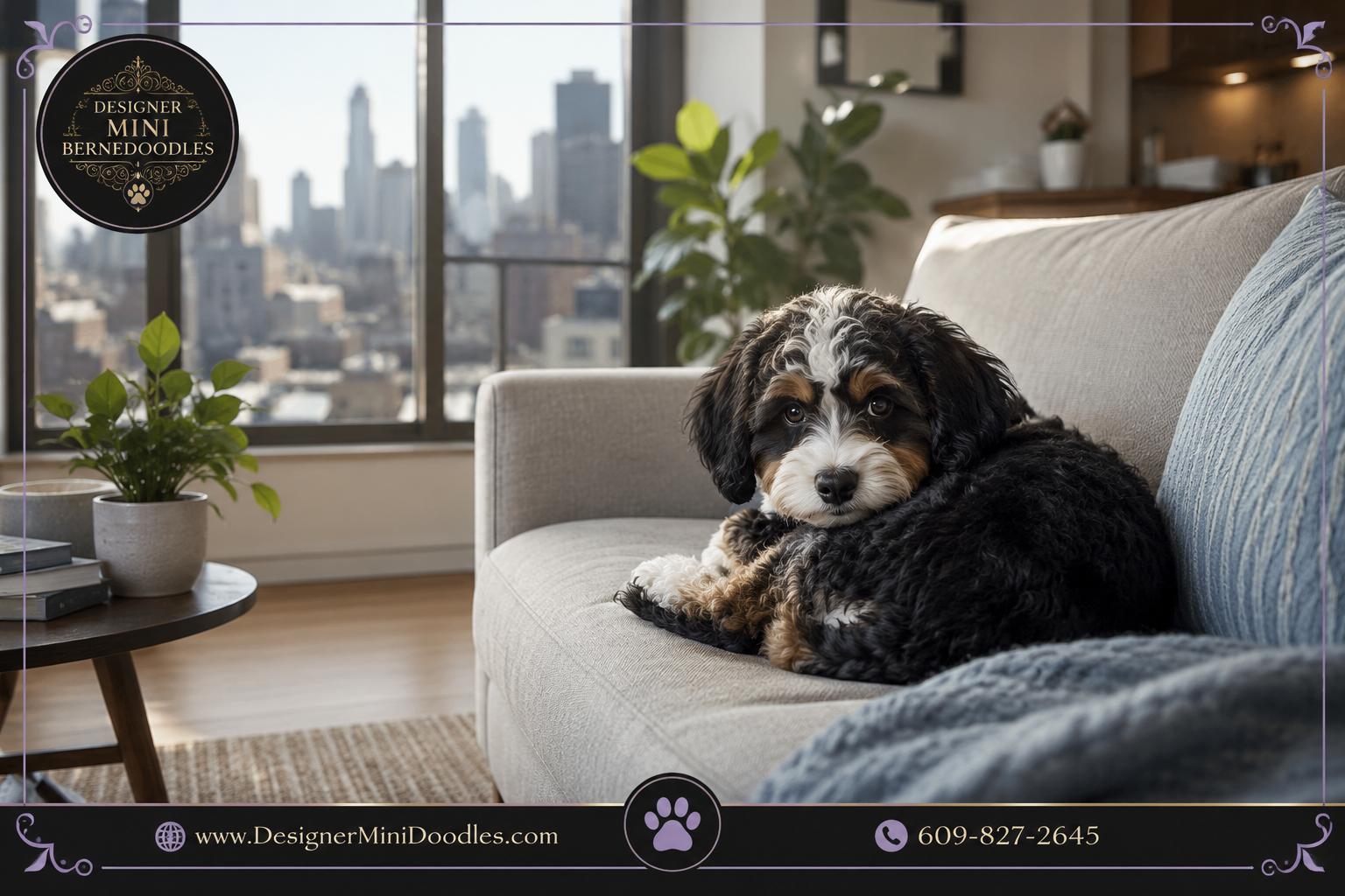 mini bernedoodle size