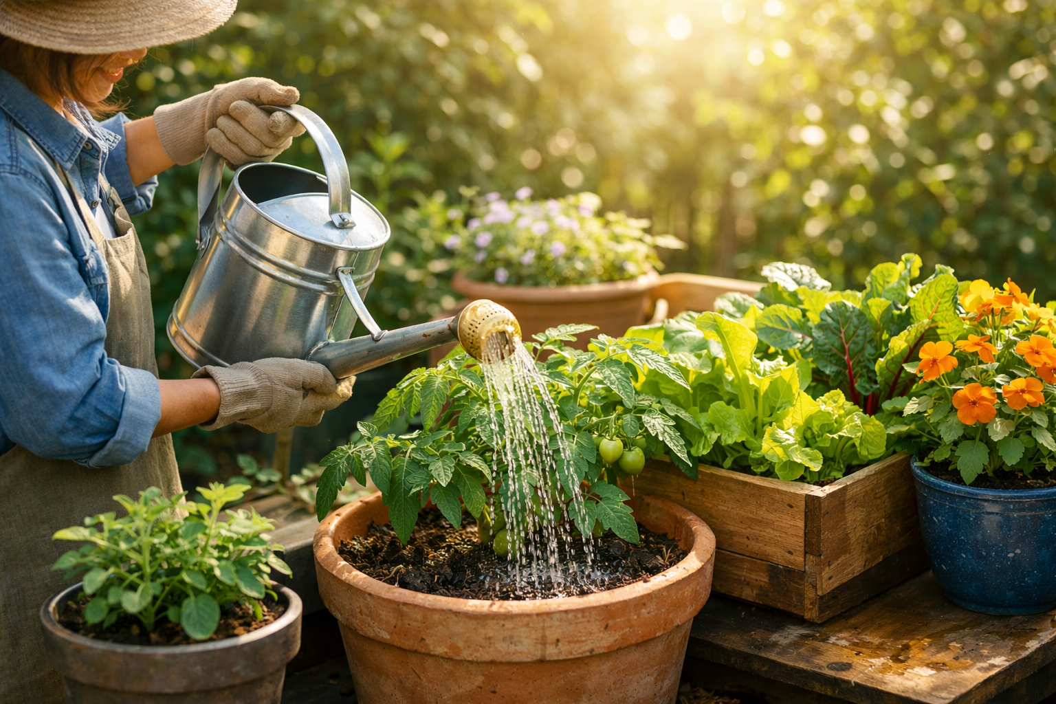Common Watering Mistakes in Container Gardening