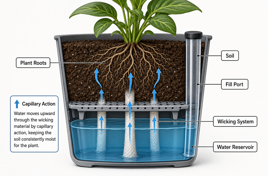 What Exactly Are Self-Watering Containers and How Do They Work?