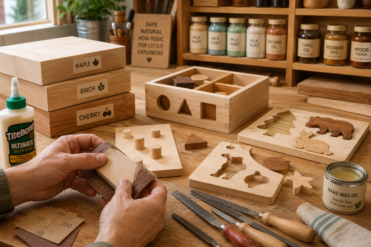 Essential Tools and Materials for Crafting DIY Wooden Educational Toys