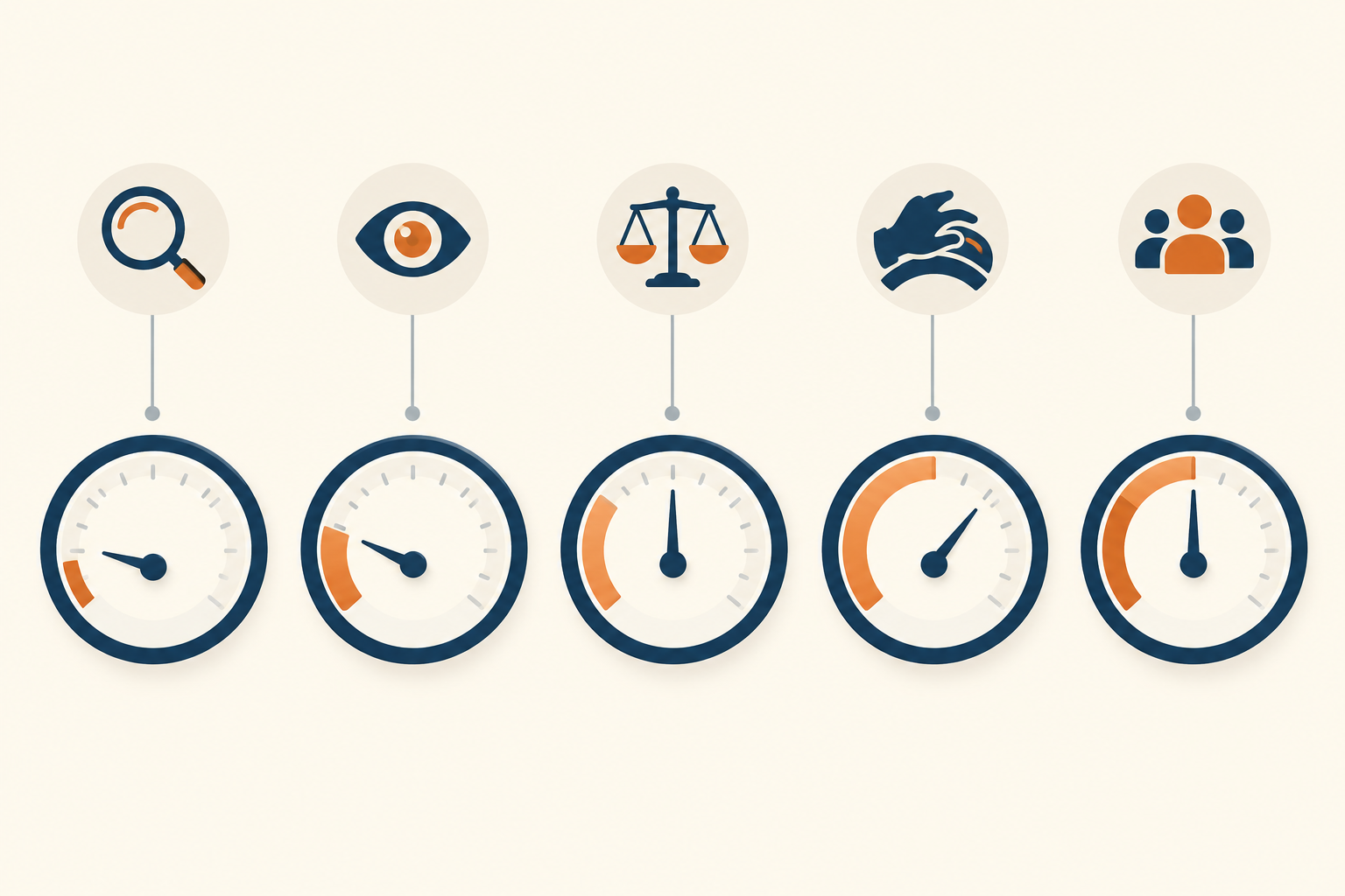 TradeAlgo Alpha Score of 41 out of 100 shown as five pillar gauges, with usability reading highest