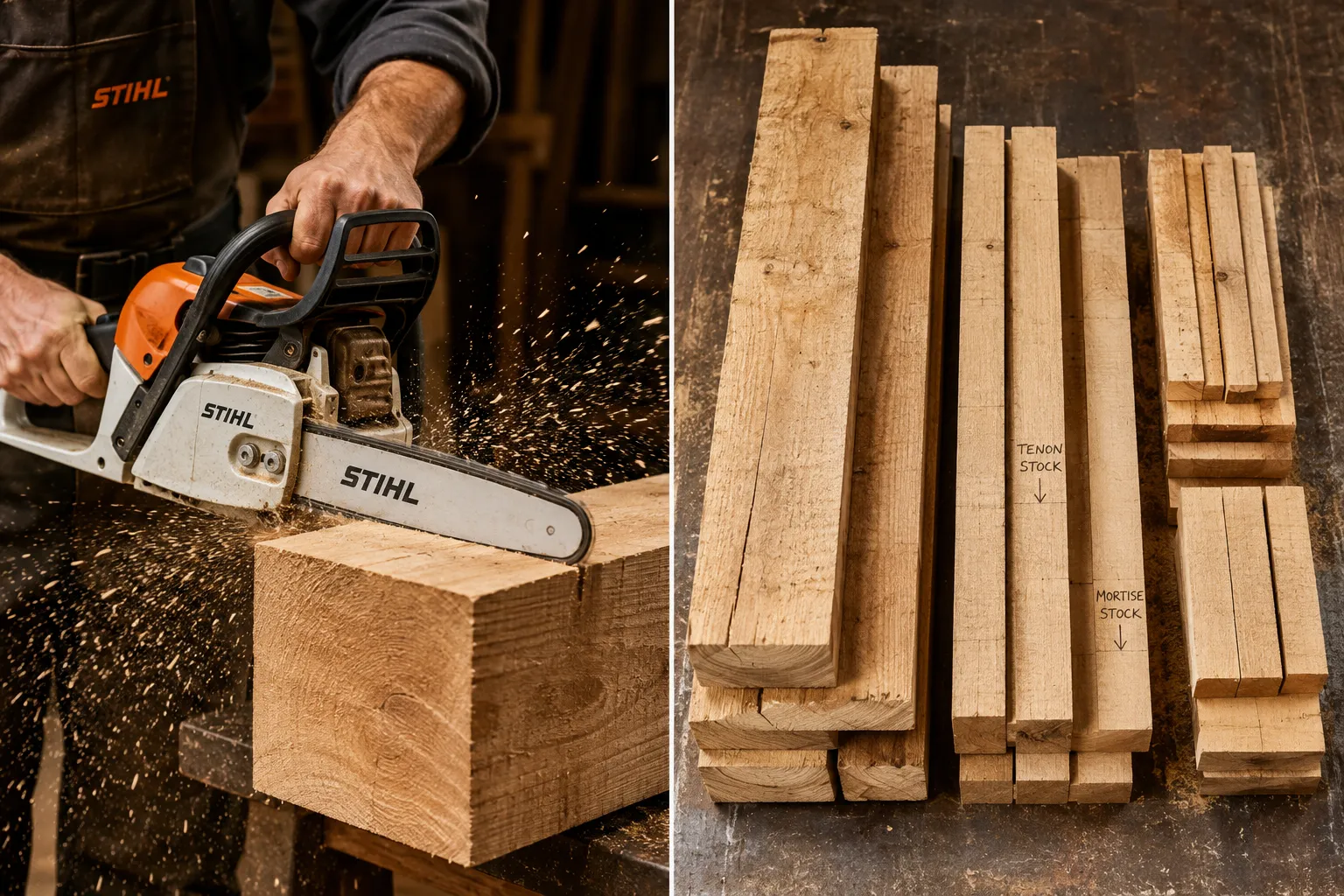 Breaking Down Timber for Joinery Stock