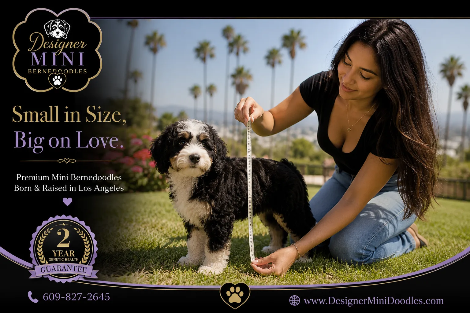 mini bernedoodle puppies LA