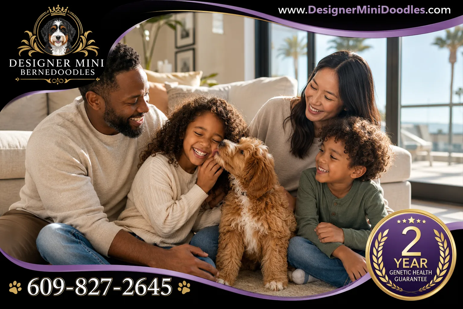 mini bernedoodle puppies LA
