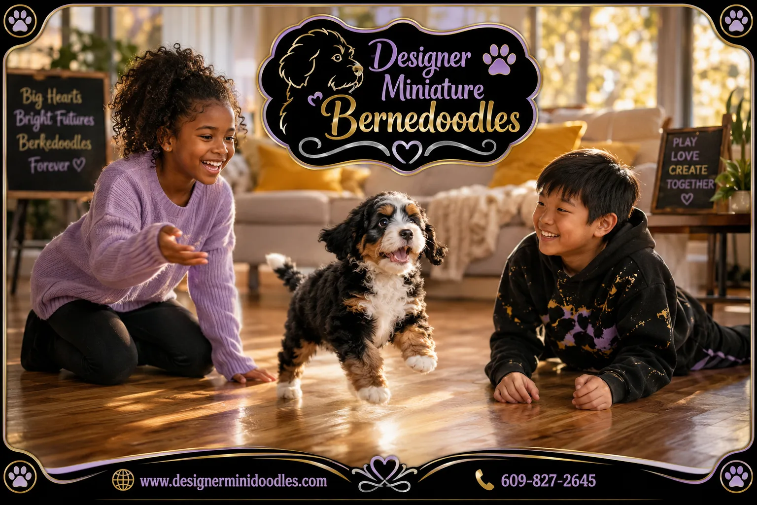 Miniature bernedoodle vs standard bernedoodle: size difference