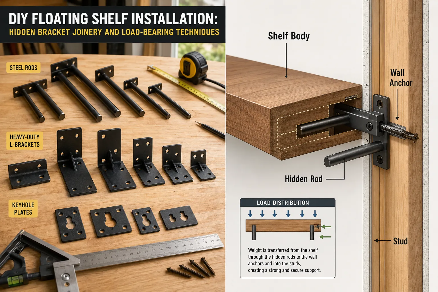 Installation Steps for Hidden Bracket Joinery