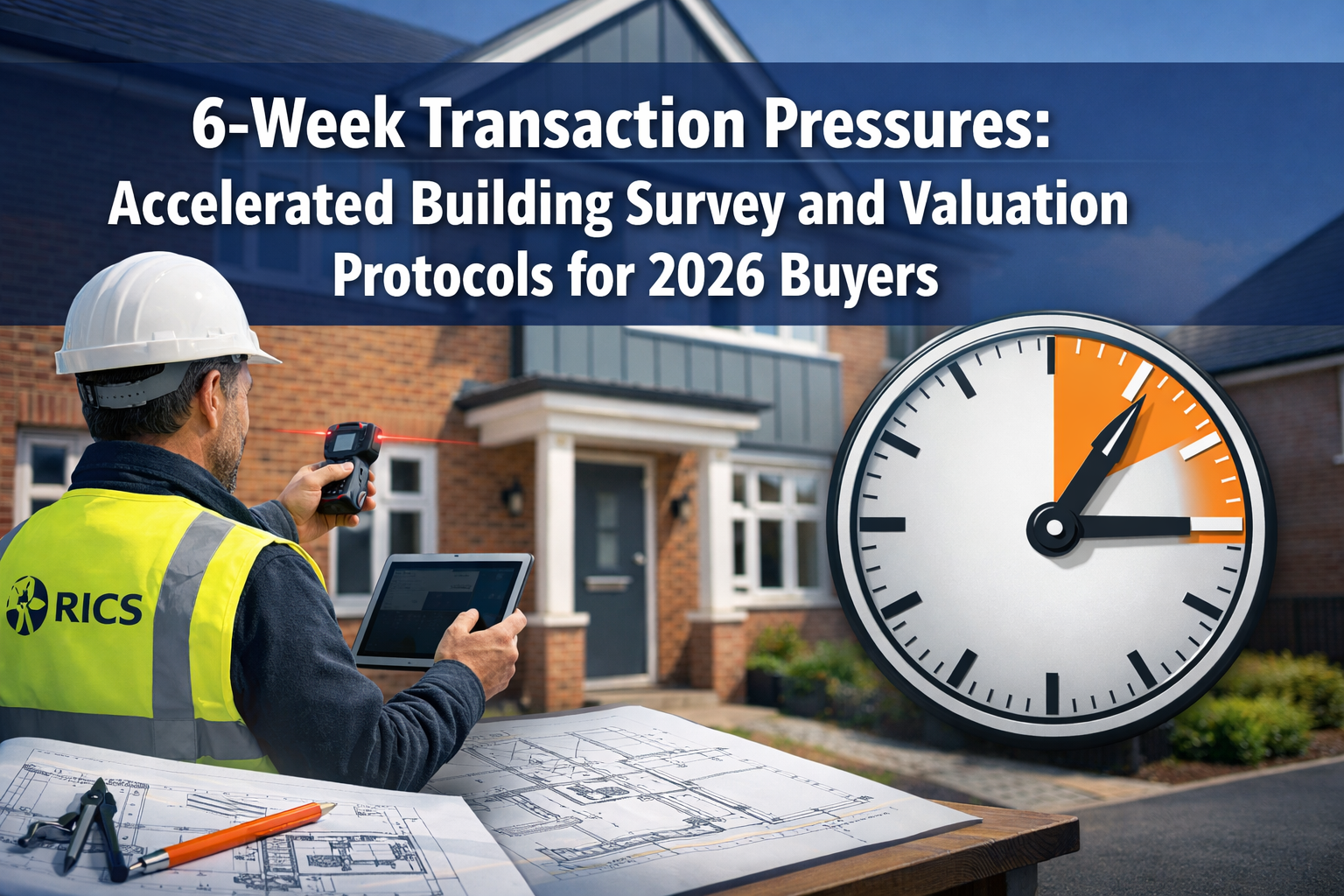 Professional () hero image featuring '6-Week Transaction Pressures: Accelerated Building Survey and Valuation Protocols for