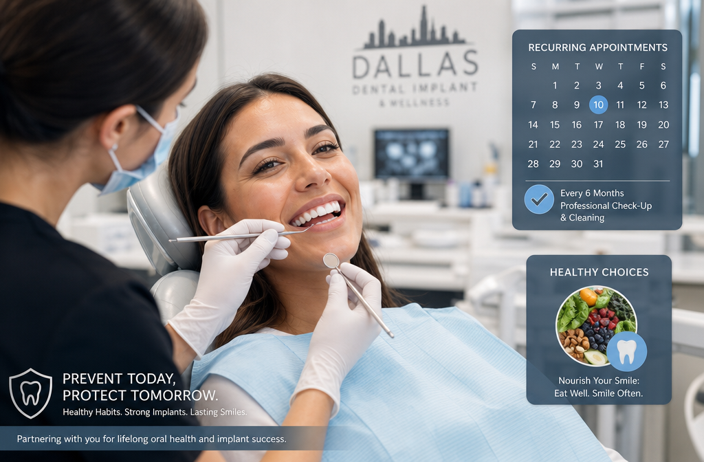 High-resolution () image depicting a patient having a regular dental check-up and professional cleaning in a modern Dallas