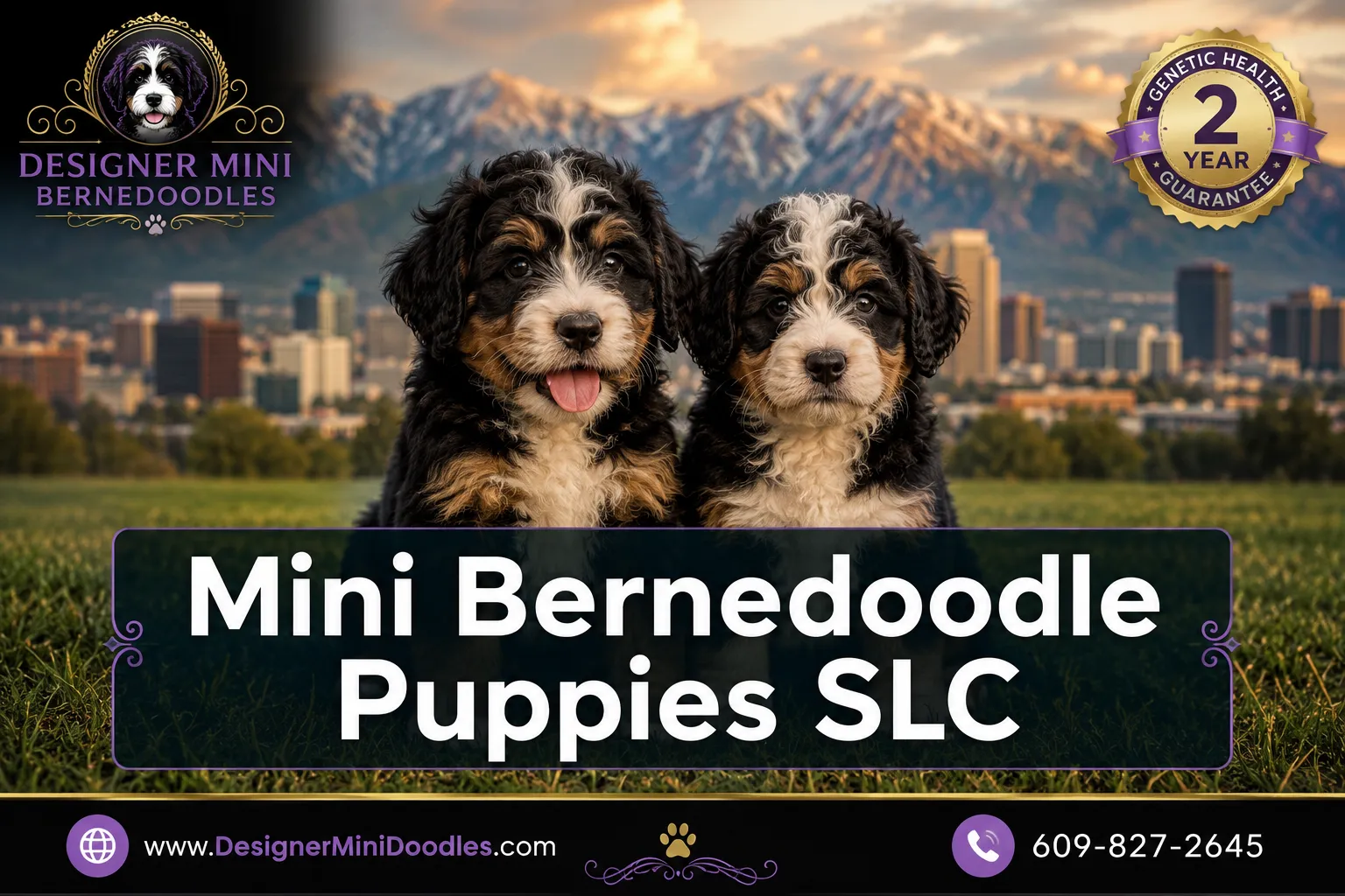 mini bernedoodle puppies Salt lake city