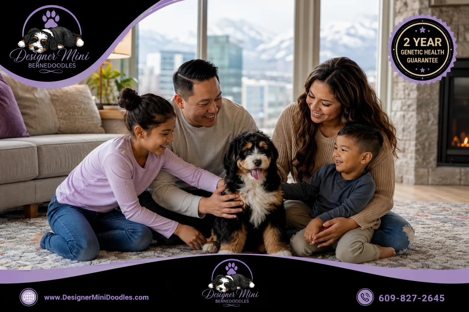 mini bernedoodle puppies Salt lake city