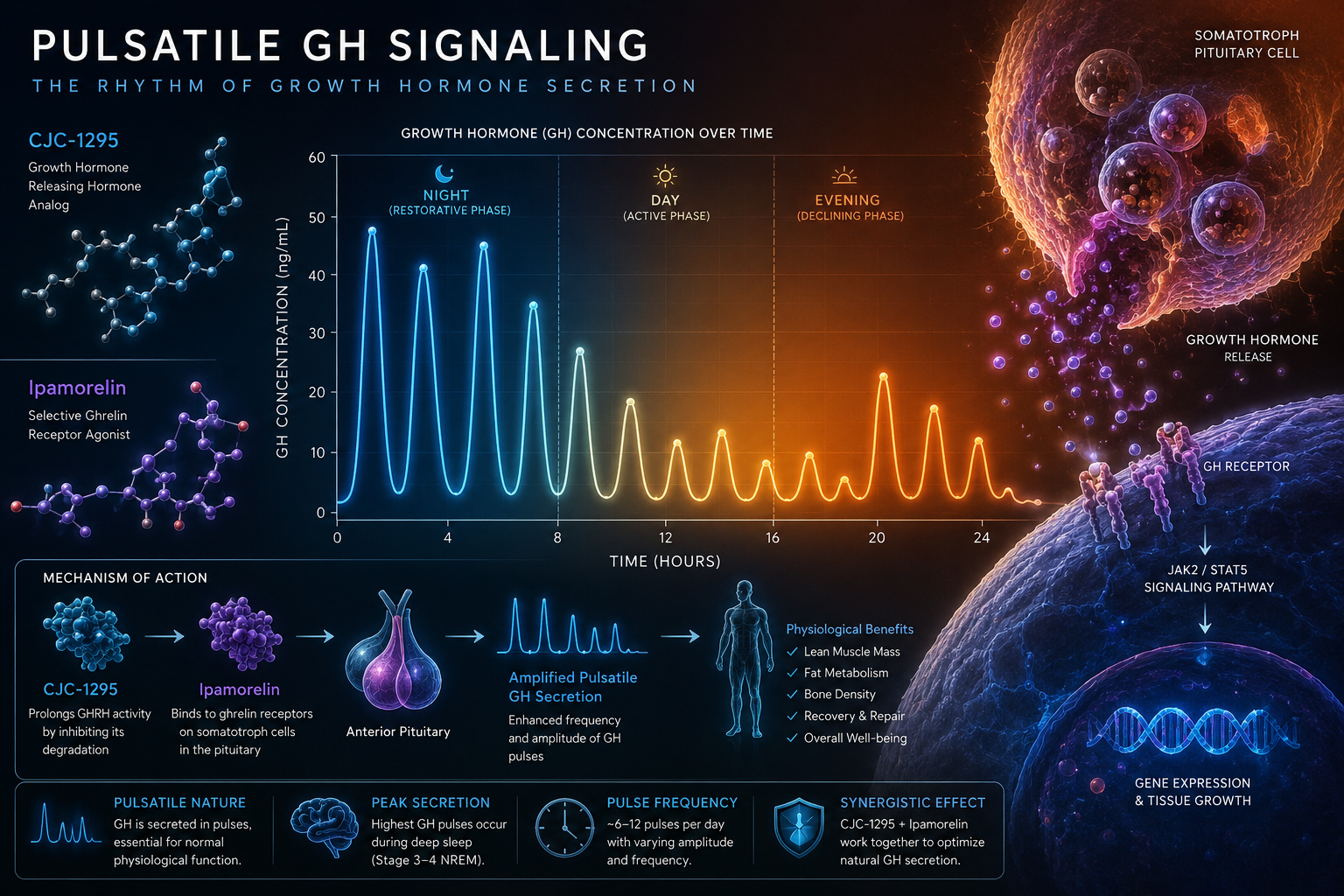 What Pulsatile GH Signaling Looks Like in This Research Context