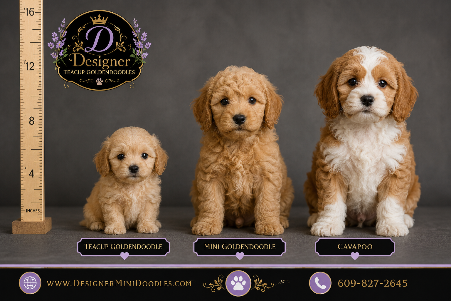 teacup goldendoodle size