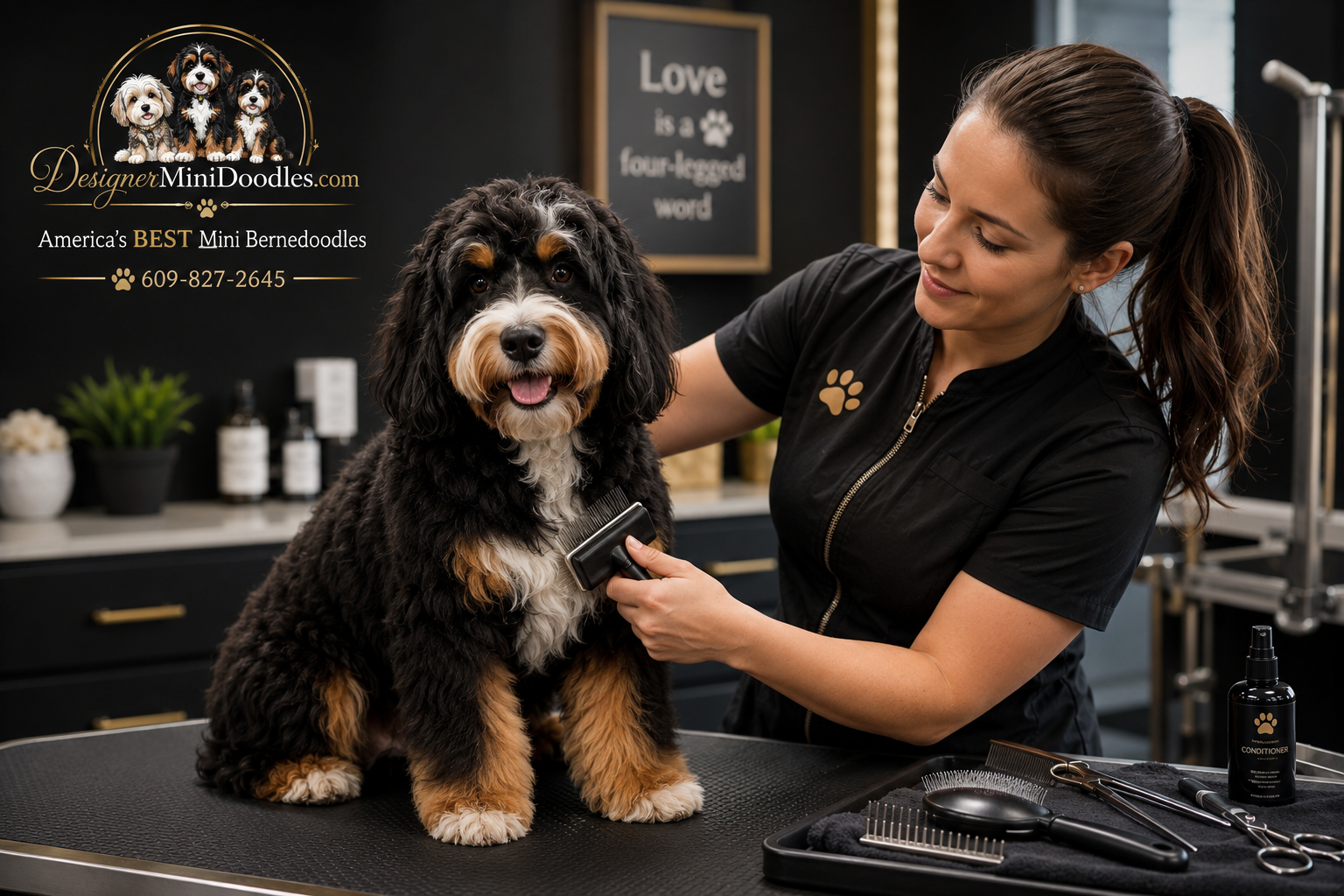 Mini bernedoodle puppies in Florida
