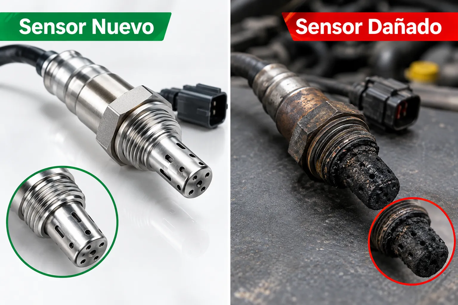 Síntomas principales de un Sensor de oxígeno (Sonda Lambda) dañado
