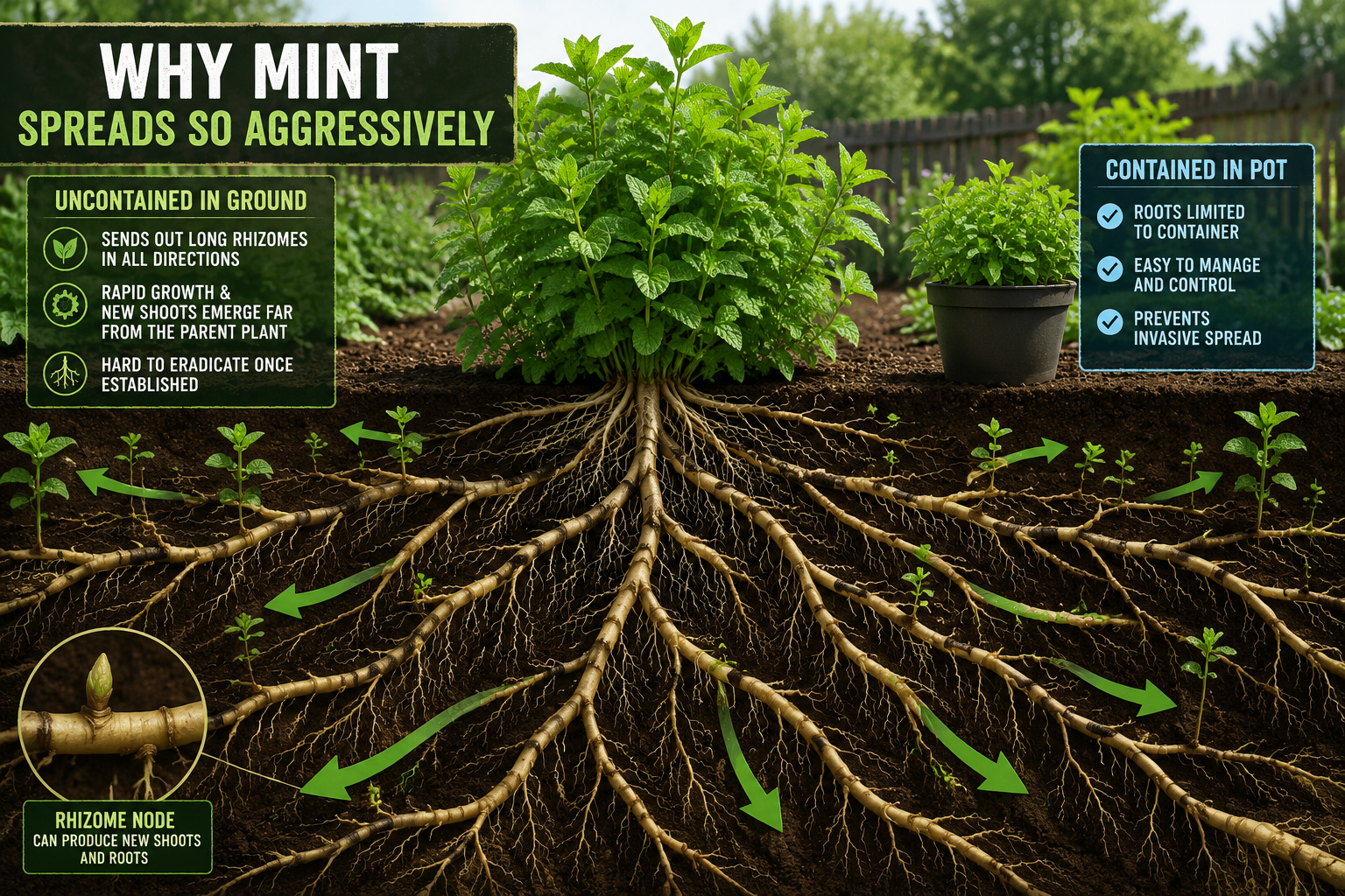Why Does Mint Spread So Aggressively in Gardens?