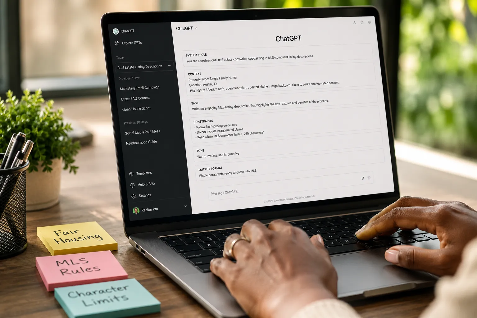 Sample Prompt Template (Copy This)