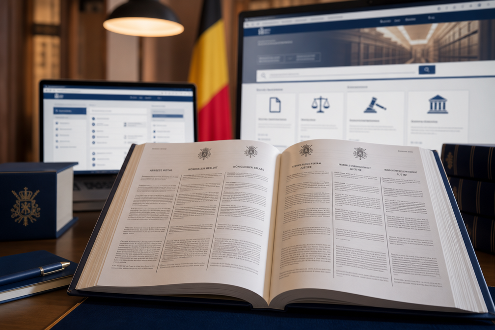 The Belgian Official Gazette: official government publications and the ejustice.just.fgov.be online database