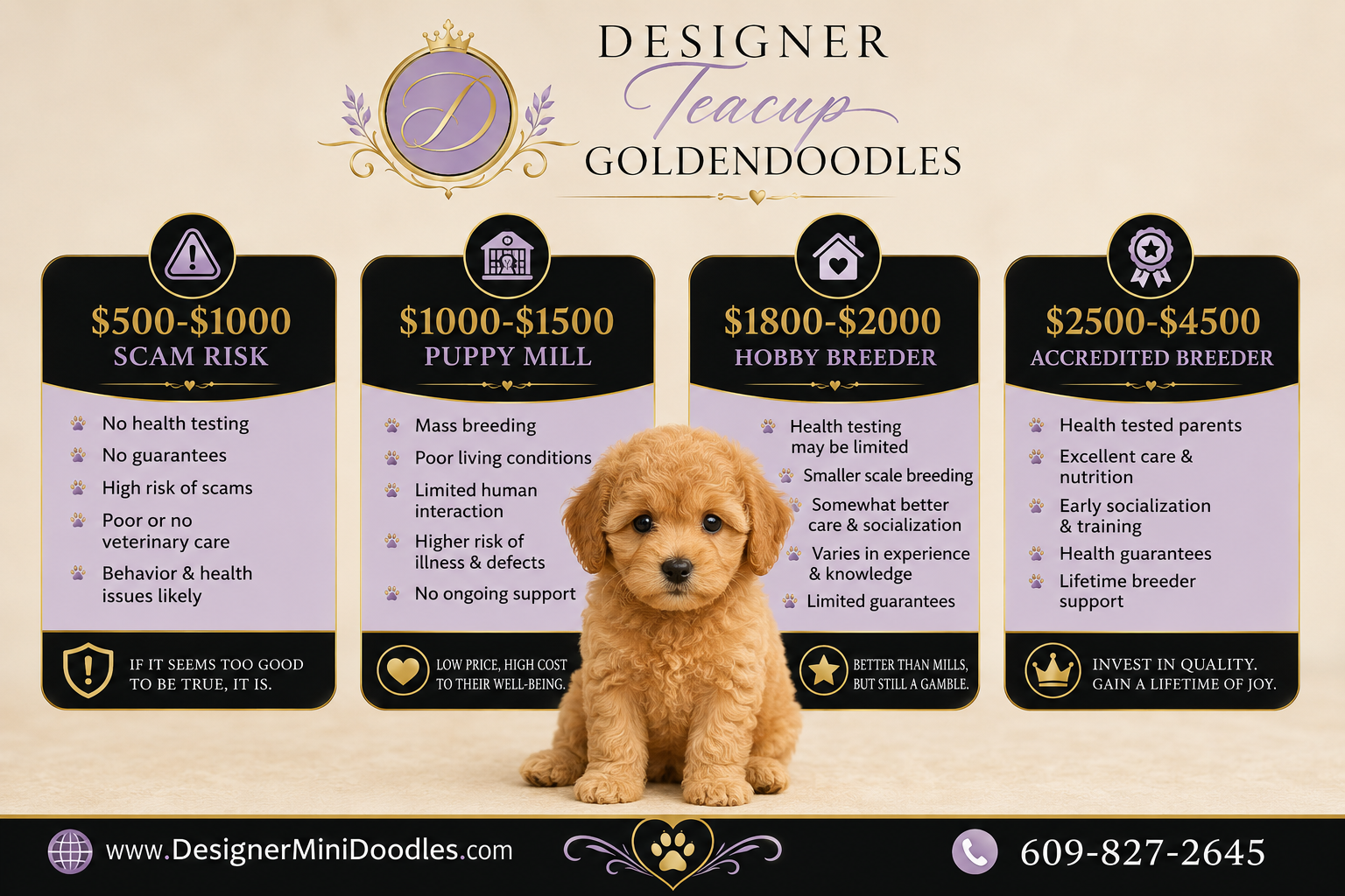 Teacup Goldendoodle price chart