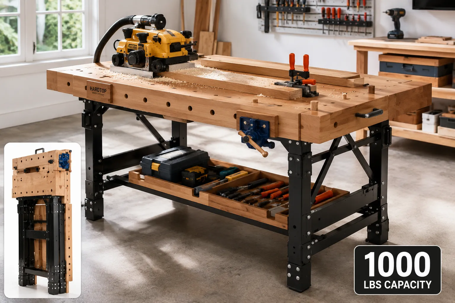 Workbench-Style Folding Tables: Stability Meets Portability