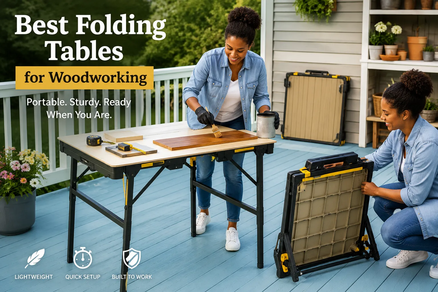 Portable Options: The Best Folding Tables for Woodworking and DIY on the Go