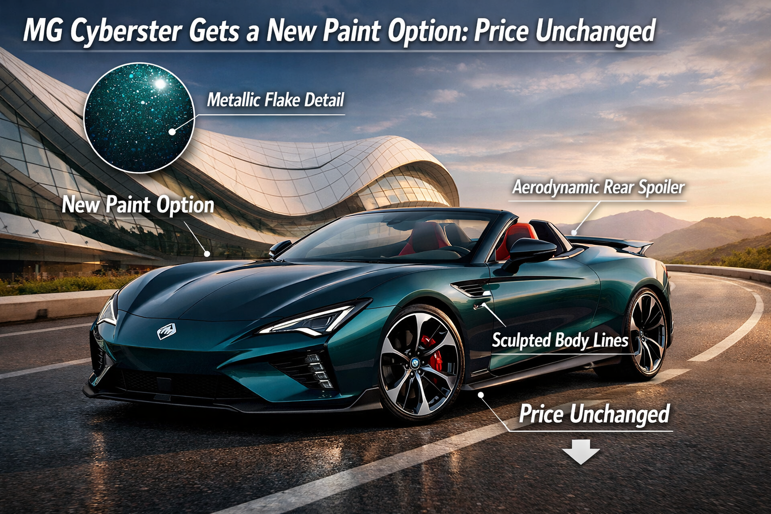 MG Cyberster Gets a New Paint Option: Price Unchanged