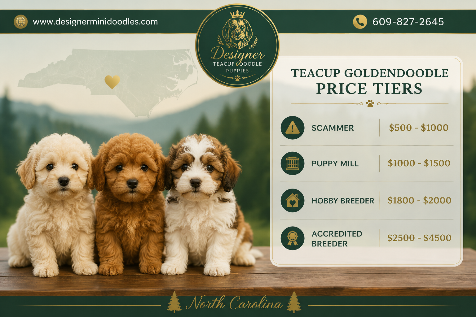 How Much Do Teacup Goldendoodles Cost in NC?