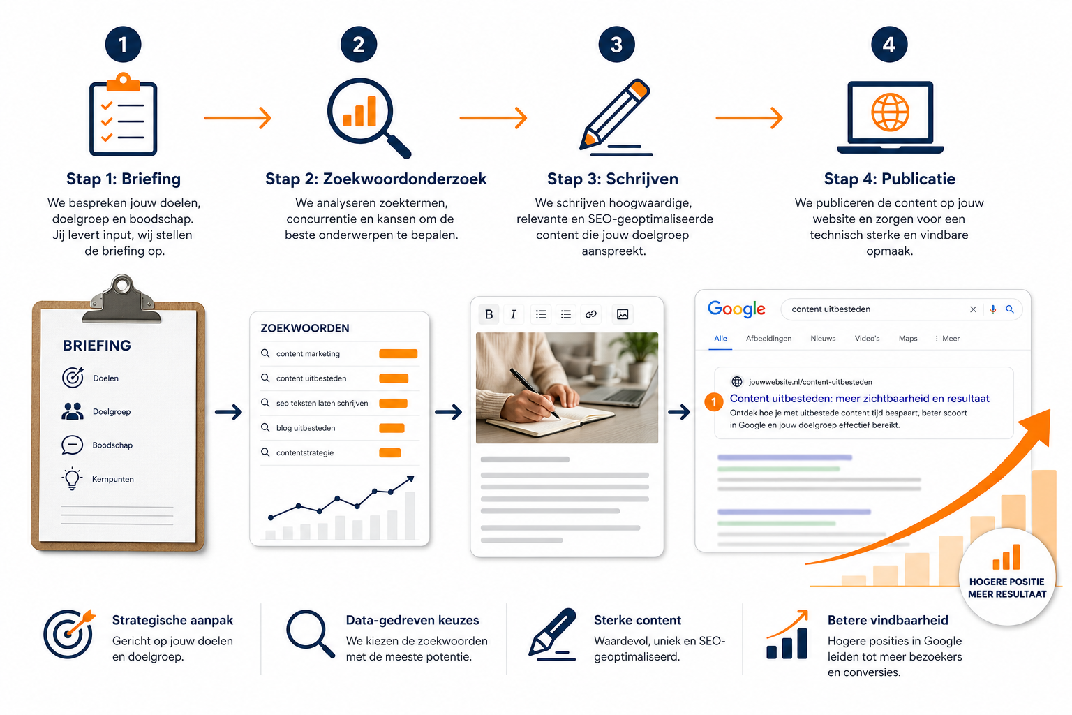 Proces van blogteksten uitbesteden