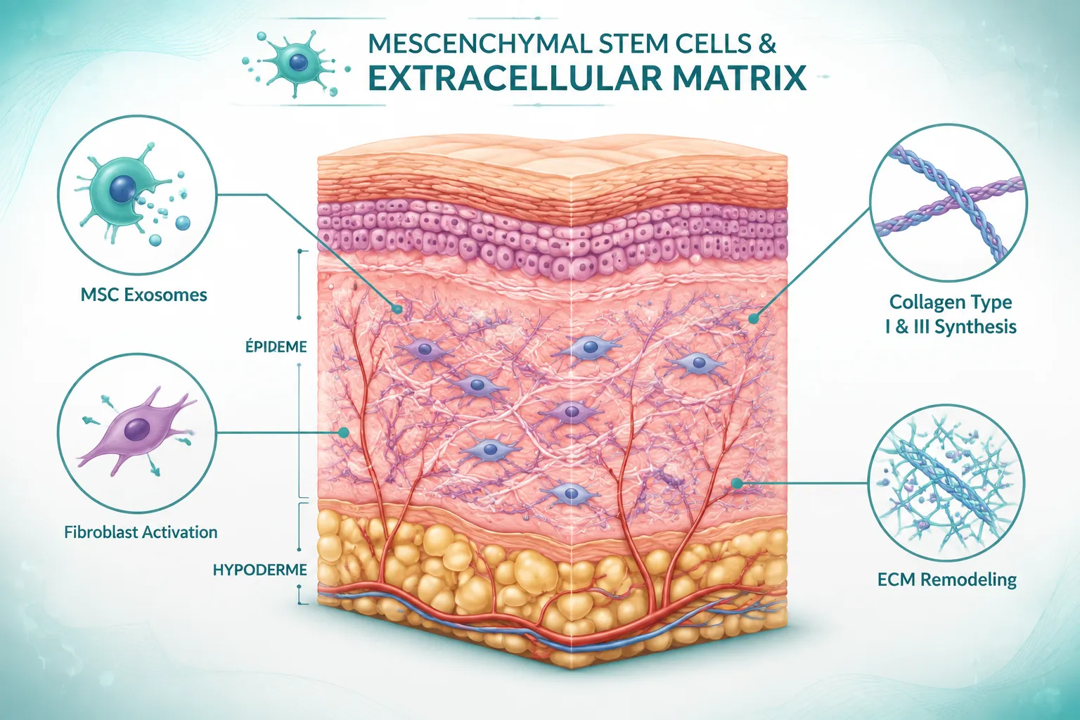 How Mesenchymal Stem Cells Interact With the Extracellular Matrix