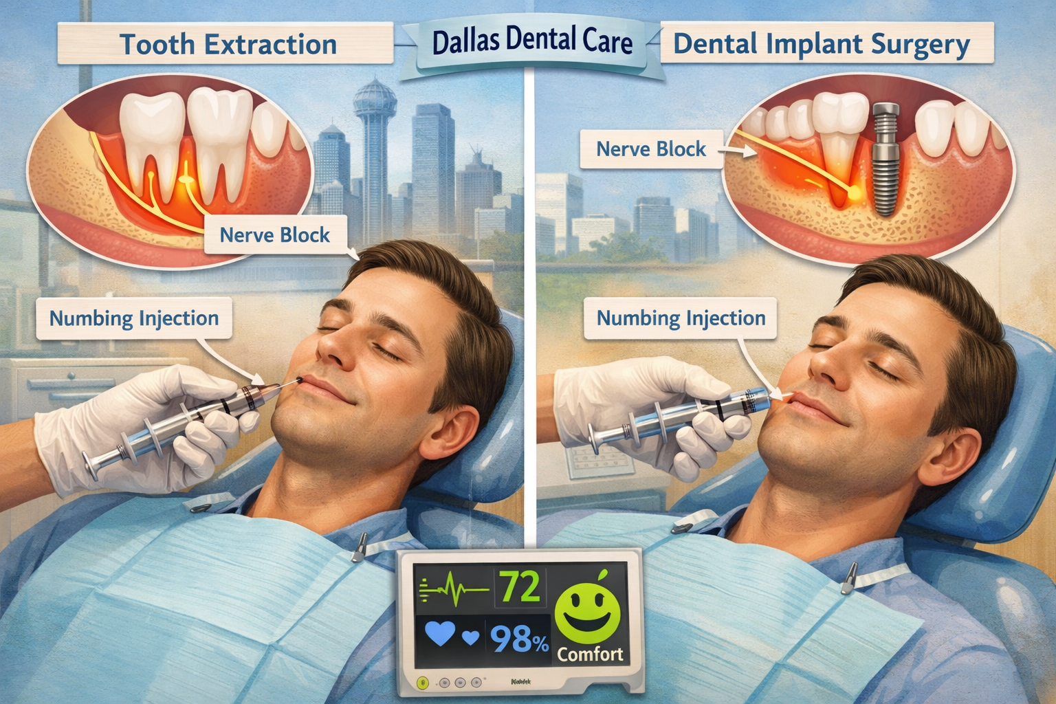 Dental Implant Pain vs. Tooth Extraction