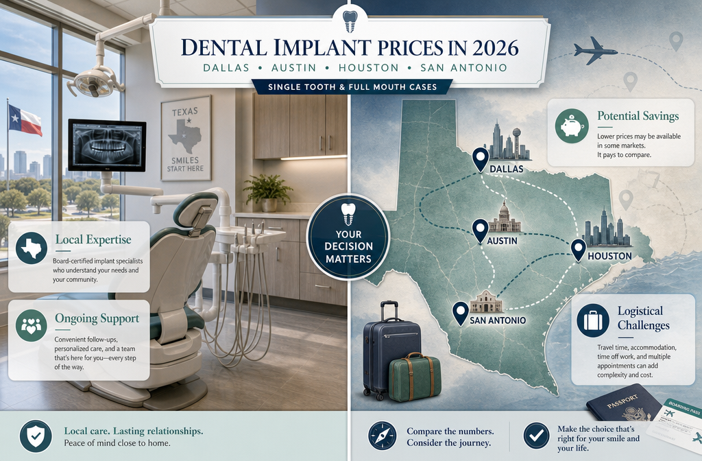 When Does Traveling for Dental Implants Make Sense? (Dallas vs Other Cities)