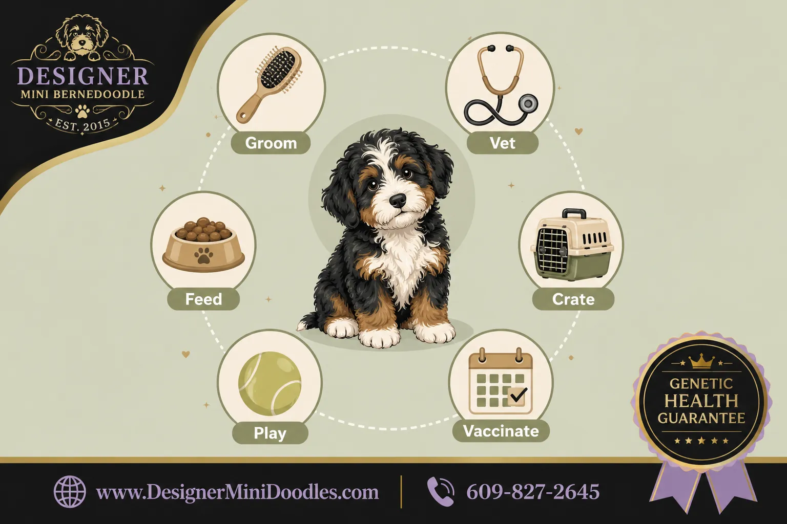 Mini bernedoodle puppy training tips
