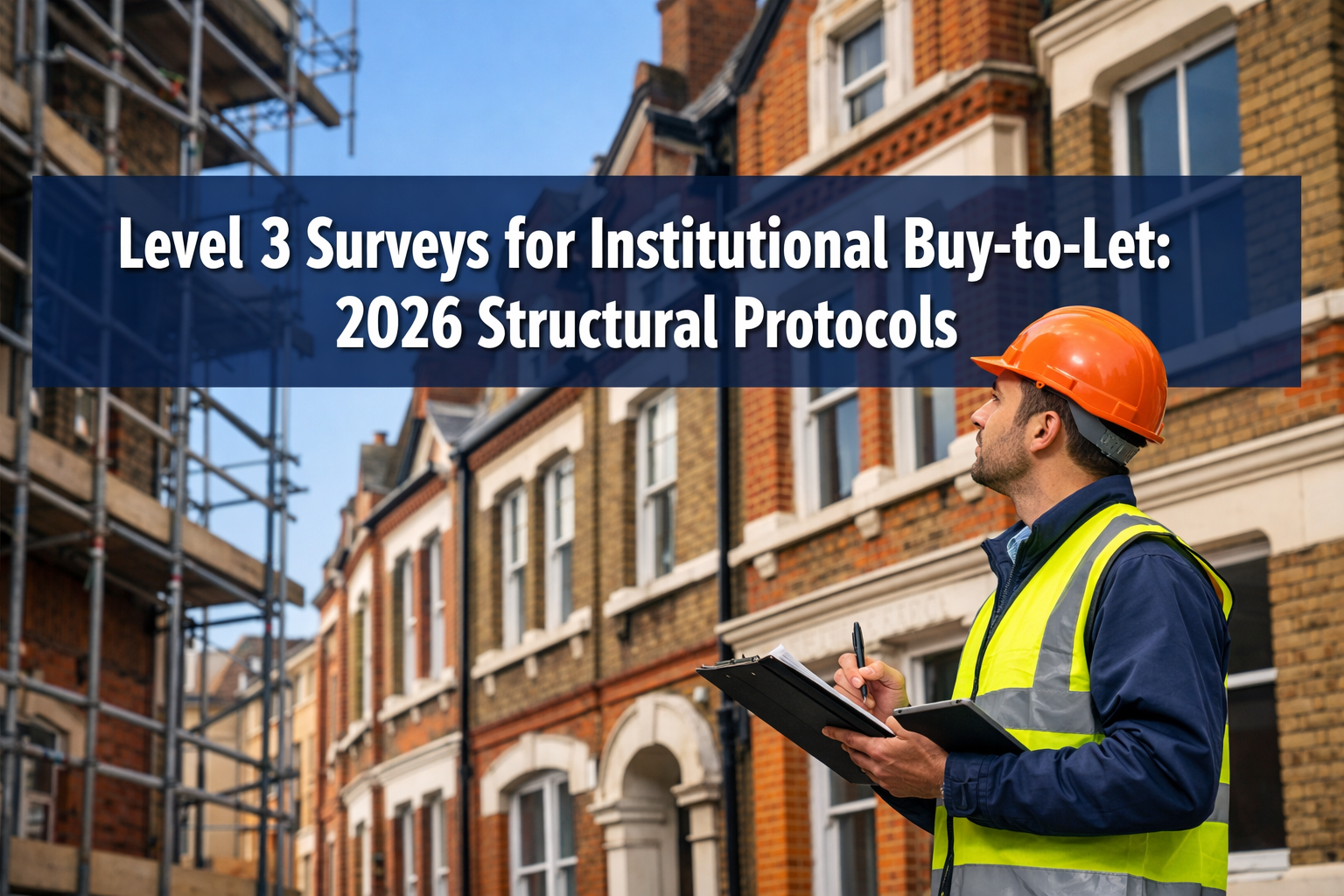 Professional () hero image with : 'Level 3 Surveys for Institutional Buy-to-Let: 2026 Structural Protocols' in extra large