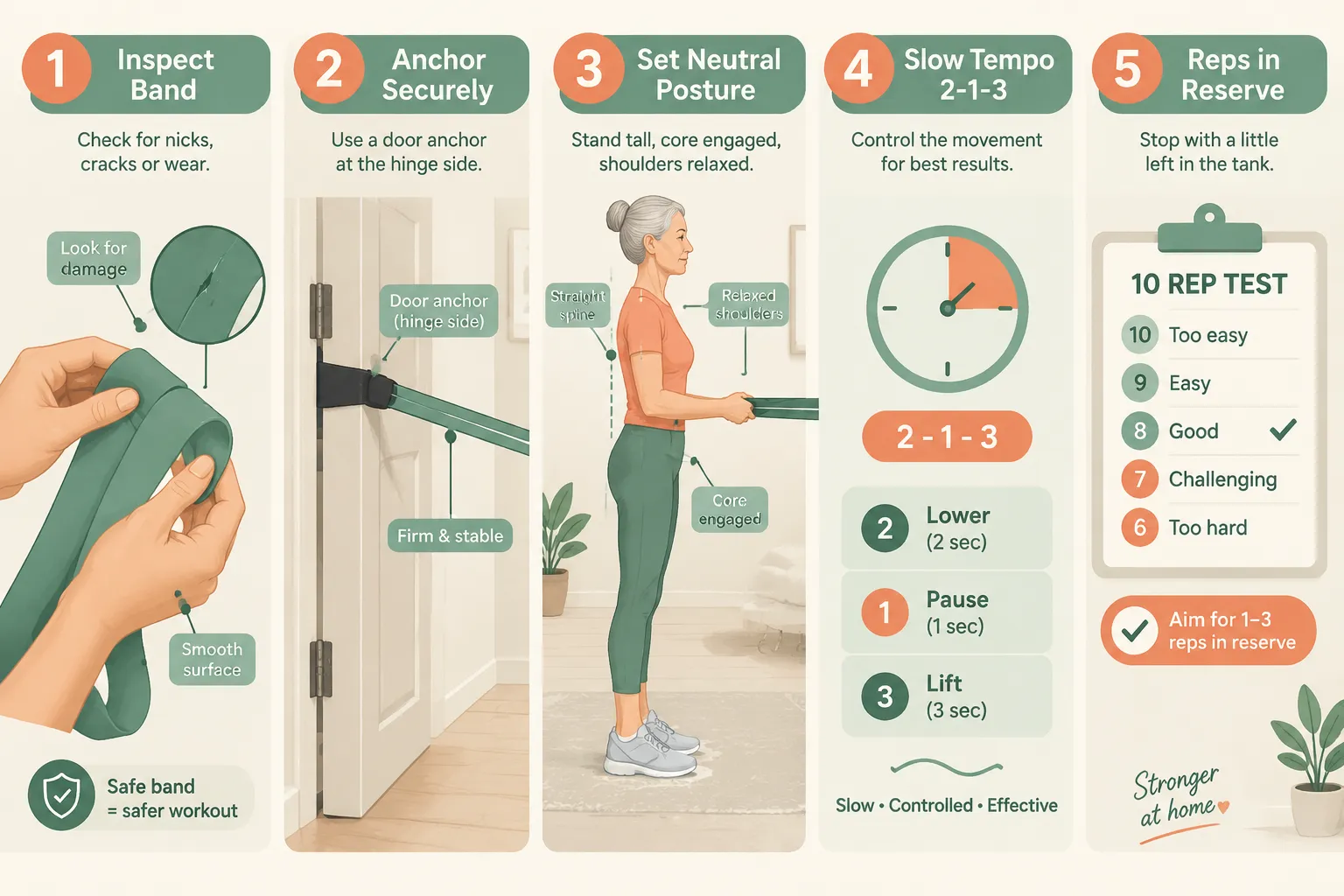 How to Use Resistance Bands Safely for Seniors: Step by Step