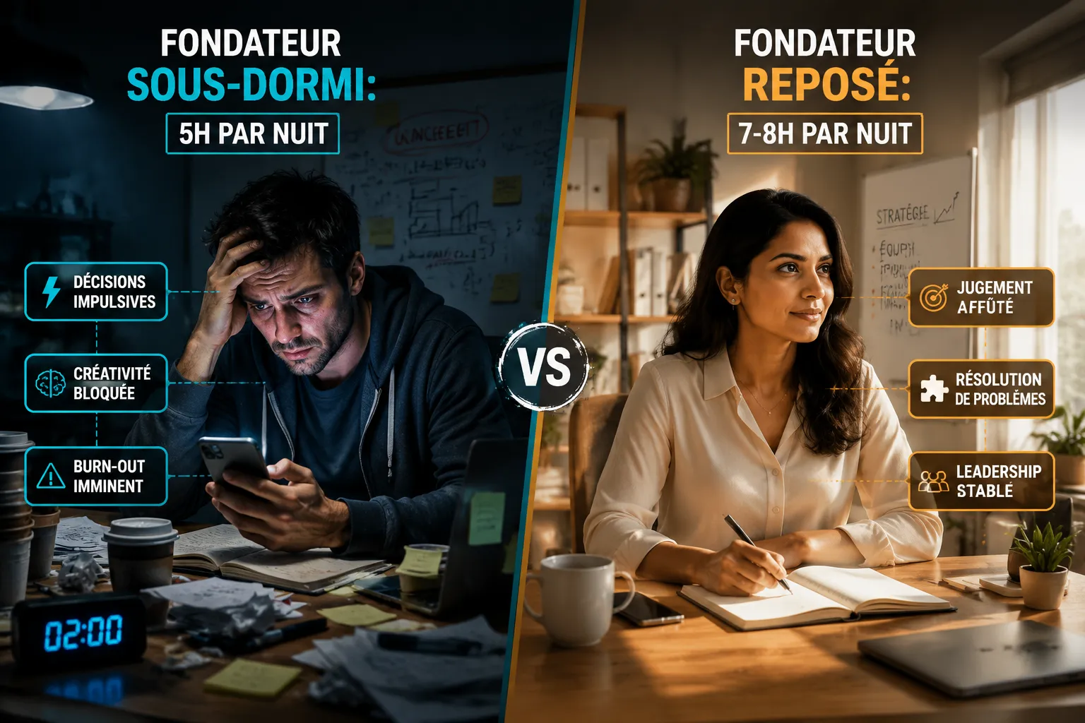 Meilleur horaire de sommeil pour les fondateurs avec des emplois du temps exigeants