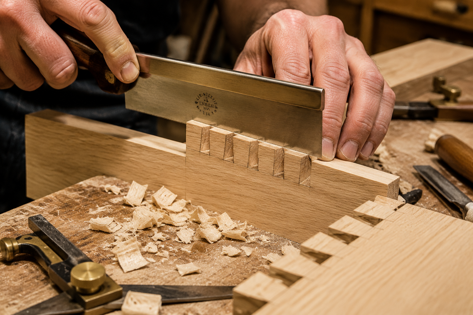 Step-by-Step Guide to Cutting a Through Dovetail