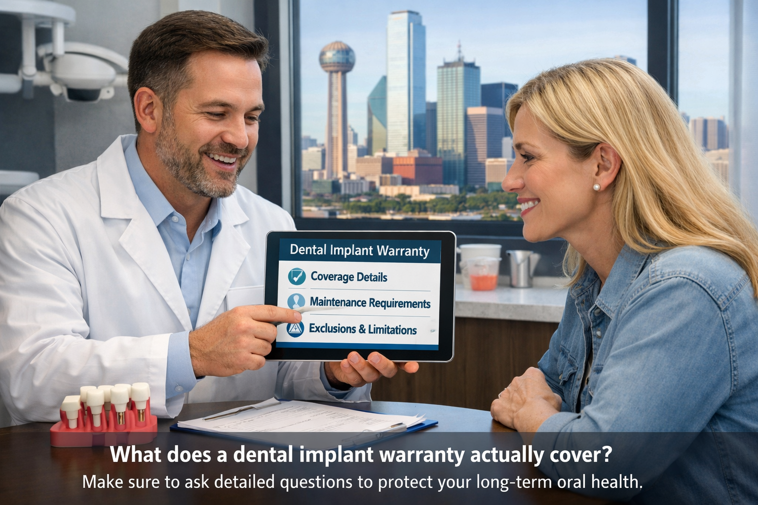 What does a dental implant warranty actually cover