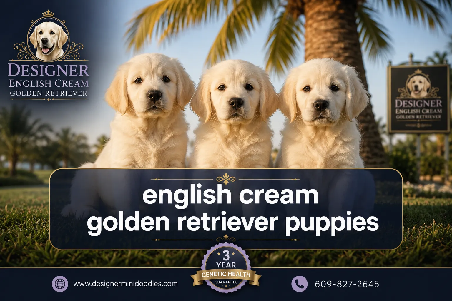 english cream golden retriever puppies Tampa