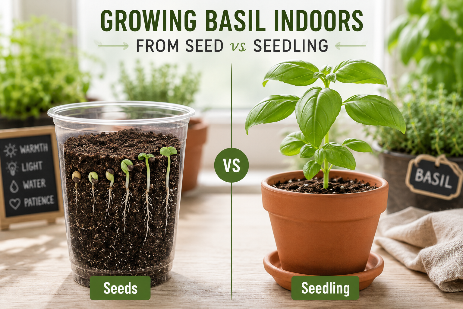 Is It Cheaper to Start Basil from Seed or Buy Seedlings?