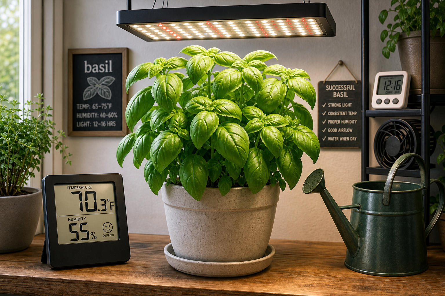 How Much Light Do Indoor Basil Plants Really Need?
