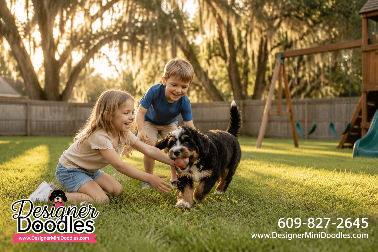 Are Mini Bernedoodles Good With Kids and Other Pets?