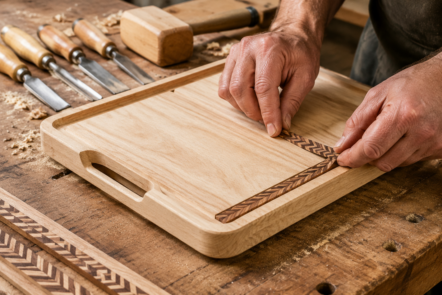 The Allure of Wooden Serving Trays: Elevated Designs with Handles and Decorative Inlays for Entertaining