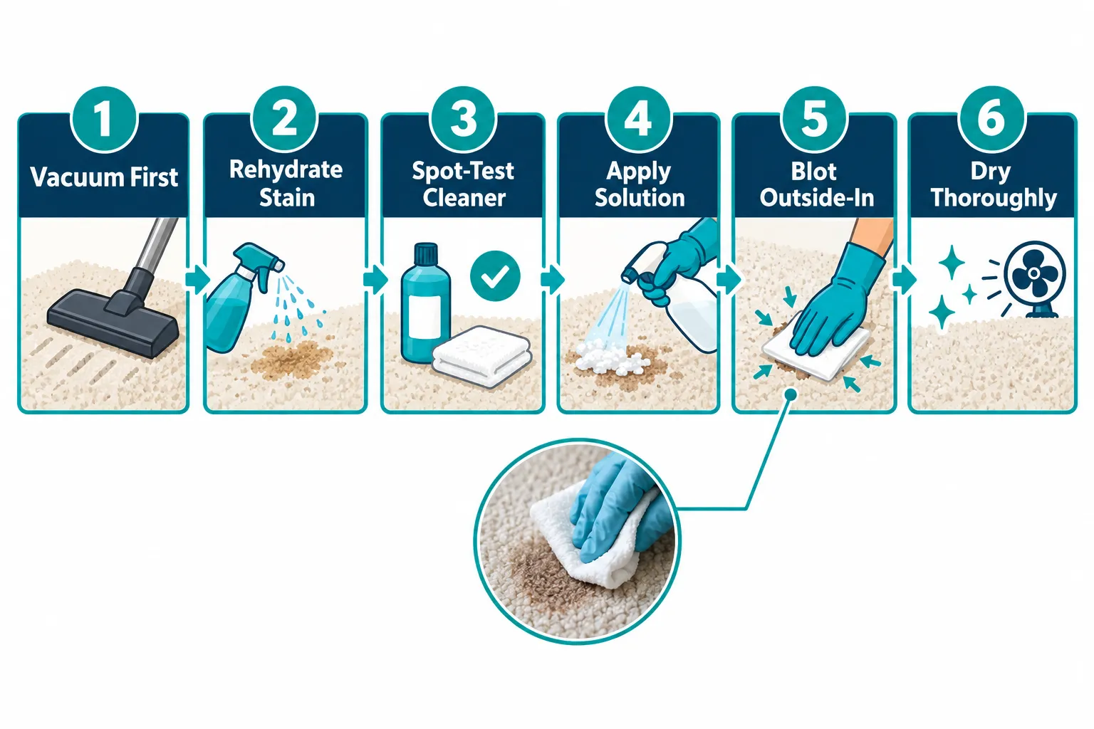 How to Remove Stubborn Carpet Stains at Home: Step-by-Step