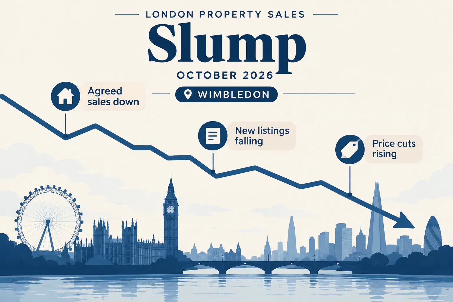 The Numbers Behind the London Property Sales Slump October 2026 Wimbledon Sellers Face