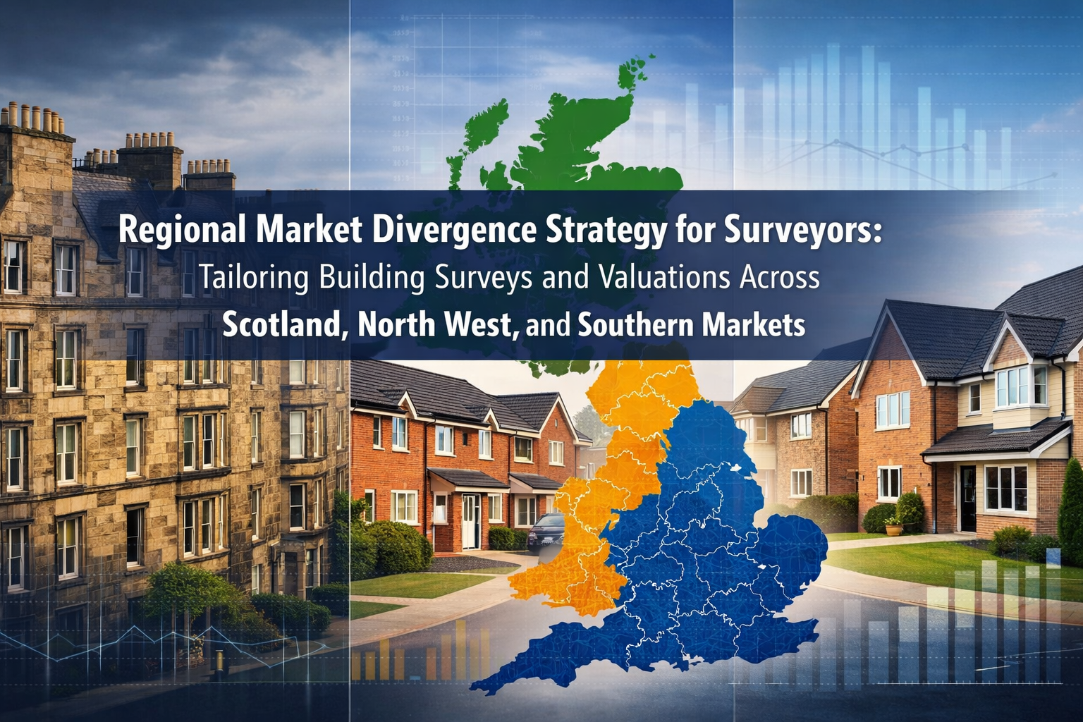 Professional () editorial hero image with 'Regional Market Divergence Strategy for Surveyors: Tailoring Building Surveys and