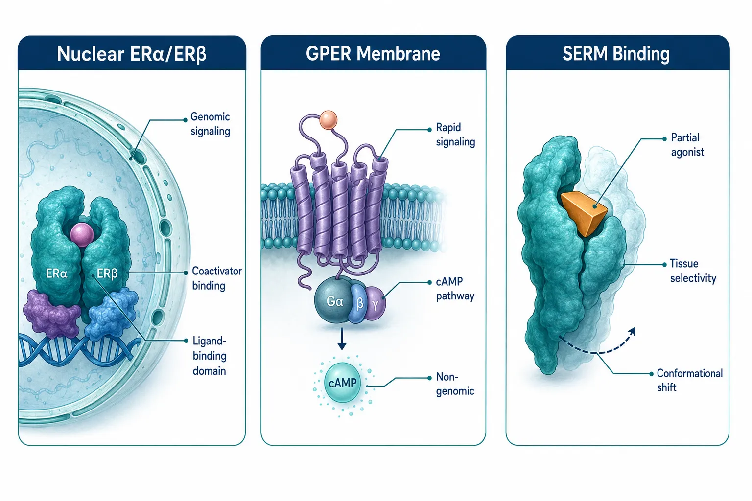 Estrogen Receptor Basics: ERα, ERβ, and GPER