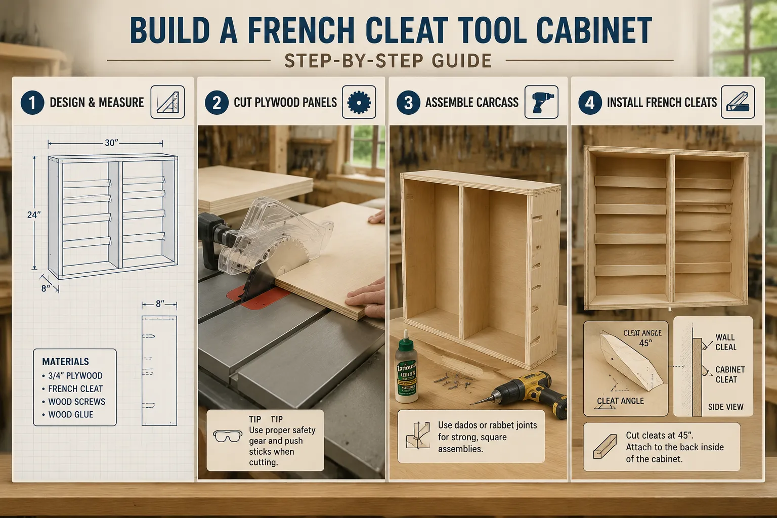 Step 2: Constructing the French Cleat Wall System