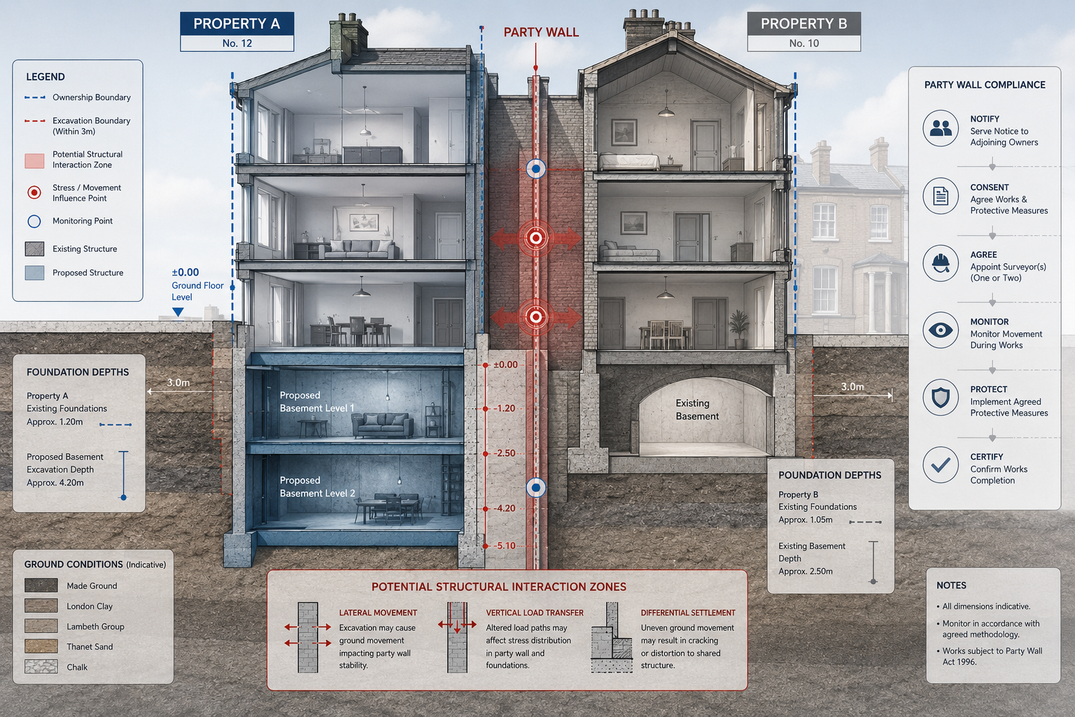 Step-by-Step Party Wall Act Compliance for Basement Developments: 2026 Surveyor Best Practices